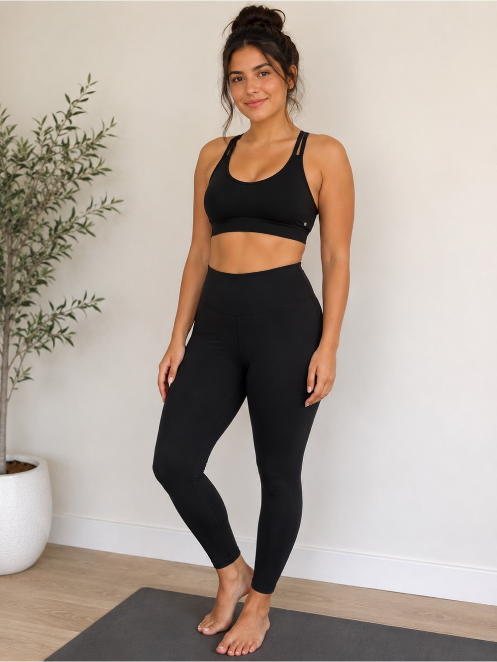 Classic Black Sports Bra for Women